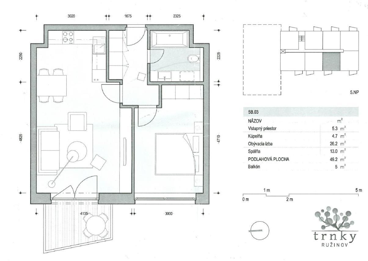 Air-Conditioned, 2 Room Apartment With Terrace Братислава Экстерьер фото